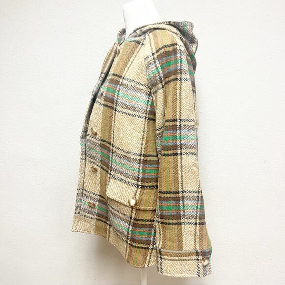 Sezane Suzon Plaid Coat NWT - Picture 4 of 9